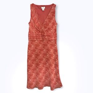 Ann Taylor Loft Pink floral sleeveless Dress